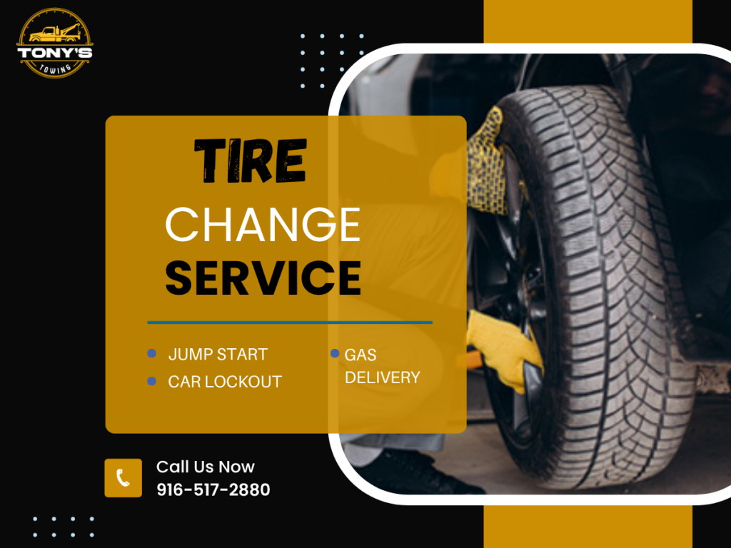 Tire Change Service in Yuba City